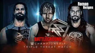 WWE Raw Roman Reigns vs Dean Ambrose vs Seth Rollins  Full match at Battleground 2016