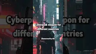 Cyberpunk weapon for different countries (Generated by AI)