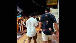 Colourful evening walking around phi phi island ❤️🇹#phiphi #phiphiislands #phiphiislandtour #walking