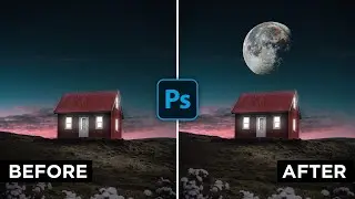 How to Add the Moon to Your Photos Using Photoshop CC #2MinuteTutorial