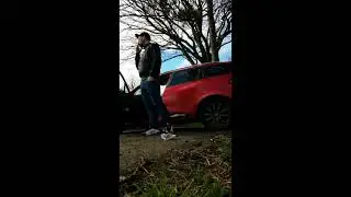 Enjoying cigarette and littering around