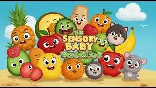 Baby Sensory 🐾🍓 Infant Visual Stimulation | Baby Fruit Dancing 🌼 Spring Sensory Video With Music