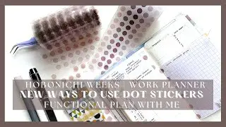 Functional Hobonichi Weeks plan with me | ways to use dot stickers | paperjoyph