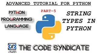 String in Python | Python tutorial | Part 5