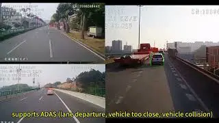 4CH 4G AI(ADAS DMS) Dashcam EH03T with WIFI,GPS