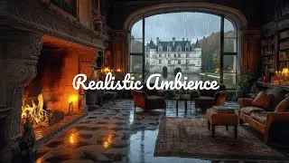 Rain & Fireplace Ambience No Ads | Sleep Sounds for Insomnia, Relaxation & Deep Rest