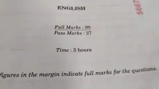 H.S.L.C.  EXAMINATION QUESTION PAPER, SUBJECT:: ENGLISH {ASSAM BOARD}(session 2021 -22)&yen;&yen;&yen;&yen;