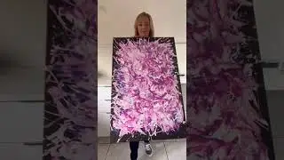 Hot pink abstract art