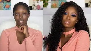 MAKEUP AND HAIR TRANSFORMATION FT VIRGO HAIR (Aliexpress) Malaysian Water Wave Hair Review