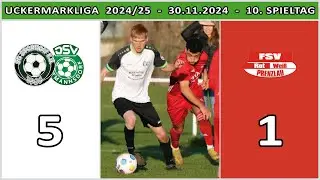 STORKOW/VIETMANNSDORF - ROT-WEISS PRENZLAU II 5:1 - Tore & Highlights [UM-Liga 2024/25 -10.Spieltag]