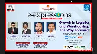 Assocham , Growth in Logistics and Warehousing - Live Tomorrow @ 4pm