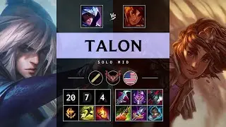 Talon Mid vs Taliyah - NA Grandmaster Patch 25.14