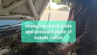 changing #suzuki #cultus #clutchplate &#pressure plate...