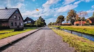 Papenburg, Fahrt mit dem Rad durch Lüchtenburg..
