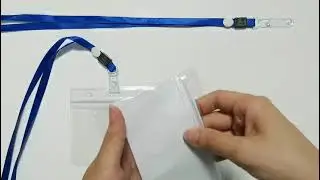 how to use Badge Holders Vaccine Card Protector Blue lanyards [ LINK IN THE DESCRIPTION TO ORDER ]