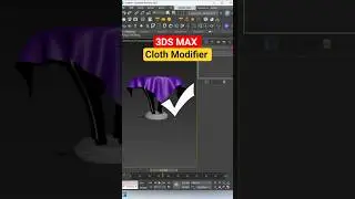 ✅ Table Cloth in 3ds Max | Cloth Modifier Tutorial 🪄 | Quick Tip
