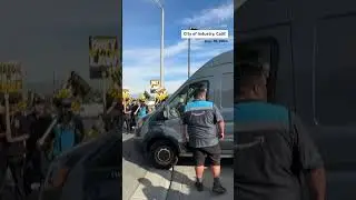 Amazon drivers and warehouse workers have joined picket lines during the holiday shopping rush