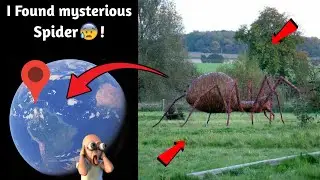 Exploring Mysterious Giant Spider Sculpture Caught on Google Earth! 😰
