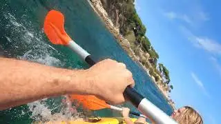 Keely and Dan kayaking