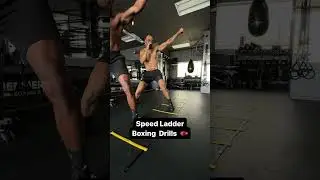 4 easy to follow speed ladder boxing drills!✅ #boxing #mma #speedladder #agility #muaythai #footwork
