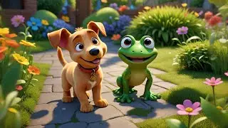 The Puppy Who Hopped Like a Frog 🐶🐸 | Animal Movement Song for Kids | Fun Toddlers & Preschoolers