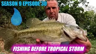 S09E30-  Fishing The Evening Before Tropical Storm Francine (Creek Wading Jerkbait)