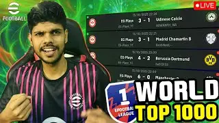 Road To Top 1000 Rank🔥 | eFootball Live | EG Plays