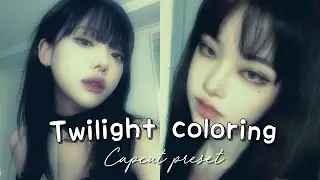 TWILIGHT COLORING TUTORIAL || CAPCUT PRESET