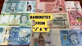 Alphabet Banknote Series 2.0 – Jazzy & Kingly Notes from Countries Starting with “J” & “K” #videos 