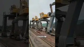 Amazing Long Legged Excavator in Action #shorts #excavator
