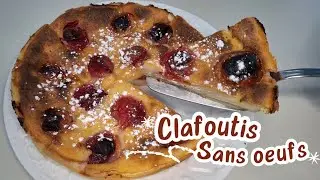CLAFOUTIS AUX PRUNES | Sans oeufs Super Facile et Délicieux