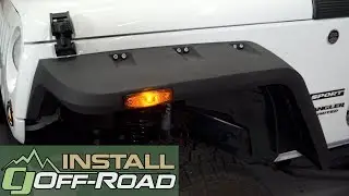 Jeep Wrangler JK Rugged Ridge Hurricane Fender Flare Kit Textured Black 2007-2018 Installation