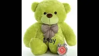 Choose according to your birthday month #Teddy bare #janauary #fly around