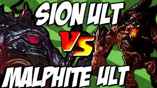 Sion Ult vs Malphite Ult - Unstoppable Onslaught vs Unstoppable Force by LoL Clash & Combo #lolclash
