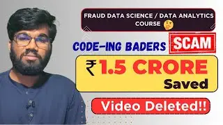 Fraud Data Science / Data Analytics Course🤔 | Saved Rs 1.5 CRORE of Students money from SCAM 😱