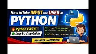 How to Take Input from User in Python (Beginner to Advanced Guide with Examples)