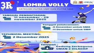 SMPN 1CISAGA CIAMIS  🆚 SMPN 4 MAJENANG || GRAND FINAL SMANDA  VOLLY BALL  CUP 2025 ANTAR SMP/MTS