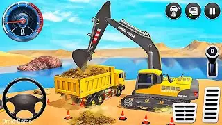 City' Road Construction Simulator 3D - City Road Builder Excavator Trucks - Android Gameplay 