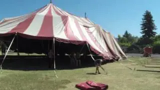 Circus tent build