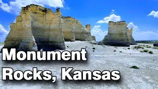 Monument Rocks, the Chalk Pyramids Kansas