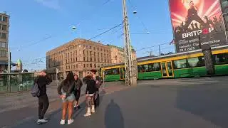 Helsinki City Centre Summer Walk 4K &ndash; Esplanadi ➜ Senate Square