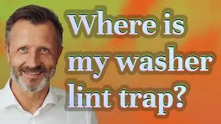 Where is my washer lint trap?