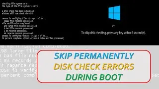 How to Stop Disk Check on Startup || Windows 7, Windows 10, Windows 11 || Fix it Now || STS