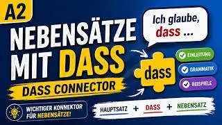 German A2 | Nebens&auml;tze mit DASS | Ich glaube, dass &hellip;  | Integrationskurs | DTZ telc | Schritte Plus