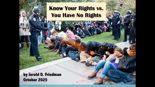 Know Your Rights Lecture for Activists (1 of 2)