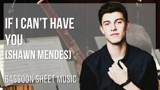 Bassoon Sheet Music: How to play If I Can't Have You by Shawn Mendes