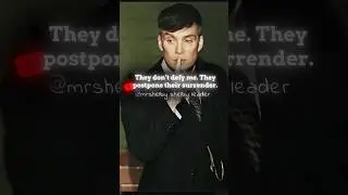 They don&rsquo;t defy me. They postpone their surrender. #peakyblinders #tommyshelby #edit