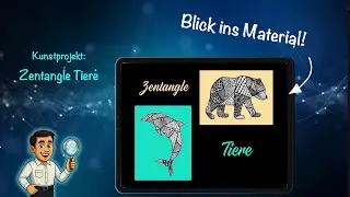 Kunstprojekt: Zentangle Tiere (inkl. 6 Vorlagen) | einfache Schritt-für-Schritt-Anleitung