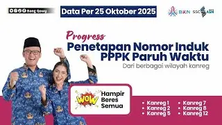 UPDATE 22 OKTOBER 2025 | Progres NIP PPPK Paruh Waktu Hampir Rampung! Banyak Yang di Atas 95%