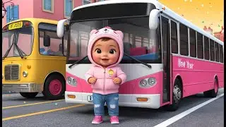 Wheels on the Bus &ndash; New Year Edition | Kids Holiday Song | City Party Ride